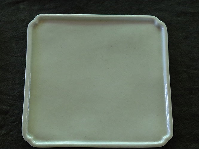 白瓷ソバン角皿